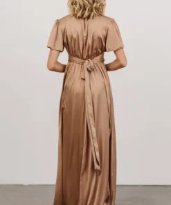 RR Shiloh Satin Maxi Dress | Taupe 7 RR Shiloh Satin Maxi Dress | Taupe