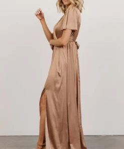 RR Shiloh Satin Maxi Dress | Taupe 9 RR Shiloh Satin Maxi Dress | Taupe