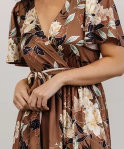 BB Custom Sicily Satin Maxi Dress | Mocha Floral Dresses 13 BB Custom Sicily Satin Maxi Dress | Mocha Floral Dresses