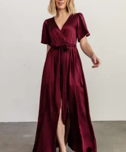 BB Custom Sicily Satin Maxi Dress | Mulberry