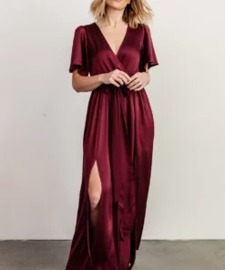 BB Custom Sicily Satin Maxi Dress | Mulberry