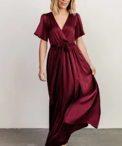 BB Custom Sicily Satin Maxi Dress | Mulberry