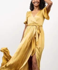 BB Custom Sicily Satin Maxi Dress | Yellow Dresses 19 BB Custom Sicily Satin Maxi Dress | Yellow Dresses
