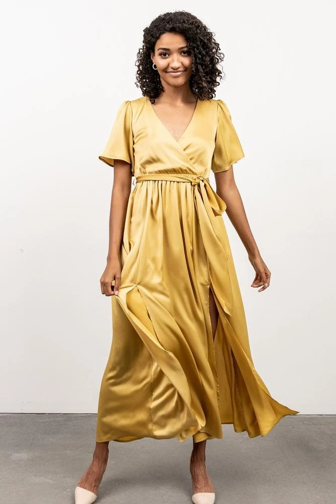 BB Custom Sicily Satin Maxi Dress | Yellow Dresses 4 BB Custom Sicily Satin Maxi Dress | Yellow Dresses