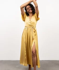 BB Custom Sicily Satin Maxi Dress | Yellow Dresses 23 BB Custom Sicily Satin Maxi Dress | Yellow Dresses
