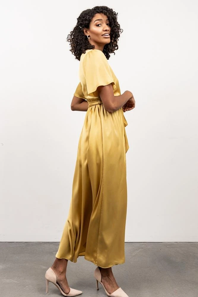 BB Custom Sicily Satin Maxi Dress | Yellow Dresses 5 BB Custom Sicily Satin Maxi Dress | Yellow Dresses