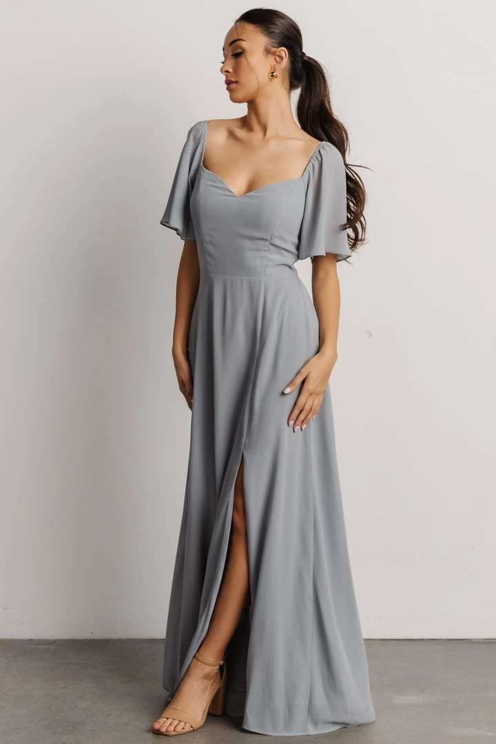 BB Custom Sierra Sweetheart Maxi Dress | Dusty Blue 1 BB Custom Sierra Sweetheart Maxi Dress | Dusty Blue