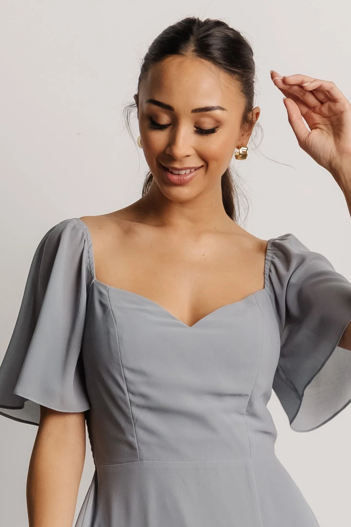 BB Custom Sierra Sweetheart Maxi Dress | Dusty Blue 10 BB Custom Sierra Sweetheart Maxi Dress | Dusty Blue