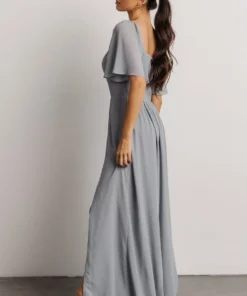 BB Custom Sierra Sweetheart Maxi Dress | Dusty Blue 14 BB Custom Sierra Sweetheart Maxi Dress | Dusty Blue