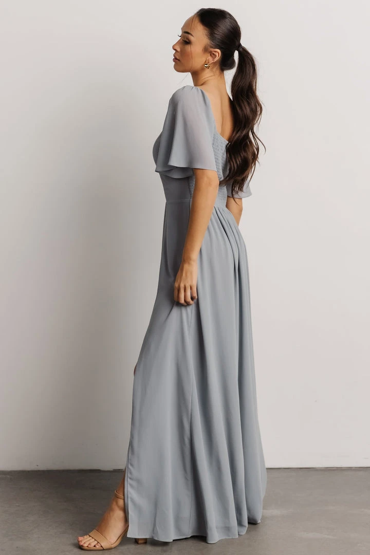 BB Custom Sierra Sweetheart Maxi Dress | Dusty Blue 5 BB Custom Sierra Sweetheart Maxi Dress | Dusty Blue