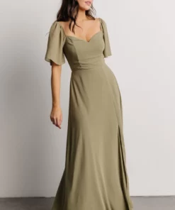 BB Custom Sierra Sweetheart Maxi Dress | Dusty Olive Dresses