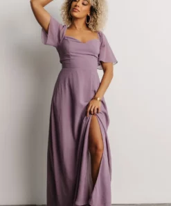 BB Custom Sierra Sweetheart Maxi Dress | Lilac