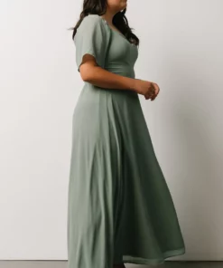 BB Custom Dresses Sierra Sweetheart Maxi Dress | Sage
