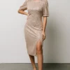 SL Socorro Sequin Midi Dress | Champagne