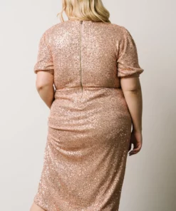 SL Socorro Sequin Midi Dress | Champagne