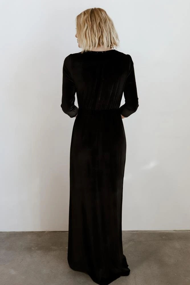 BB Custom Sofia Velvet Maxi Dress | Black Dresses 2 BB Custom Sofia Velvet Maxi Dress | Black Dresses