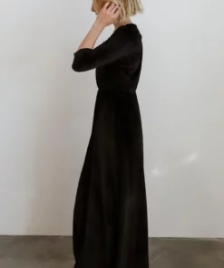 BB Custom Sofia Velvet Maxi Dress | Black Dresses 12 BB Custom Sofia Velvet Maxi Dress | Black Dresses