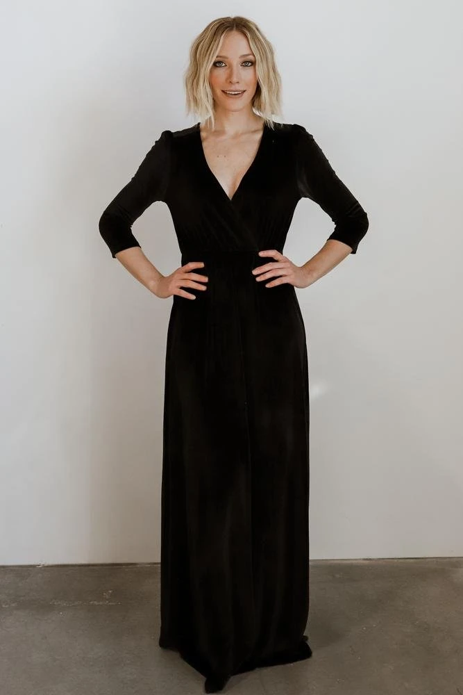 BB Custom Sofia Velvet Maxi Dress | Black Dresses 8 BB Custom Sofia Velvet Maxi Dress | Black Dresses