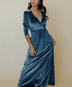 BB Custom Sofia Velvet Maxi Dress | Blue Dresses 19 BB Custom Sofia Velvet Maxi Dress | Blue Dresses