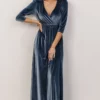 BB Custom Sofia Velvet Maxi Dress | Blue Dresses