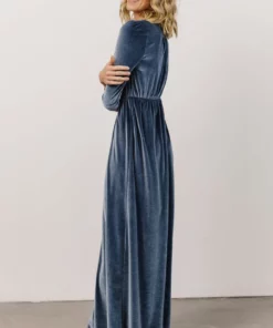 BB Custom Sofia Velvet Maxi Dress | Blue Dresses 15 BB Custom Sofia Velvet Maxi Dress | Blue Dresses