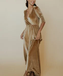 BB Custom Sofia Velvet Maxi Dress | Gold 17 BB Custom Sofia Velvet Maxi Dress | Gold