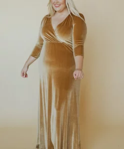 BB Custom Sofia Velvet Maxi Dress | Gold 21 BB Custom Sofia Velvet Maxi Dress | Gold