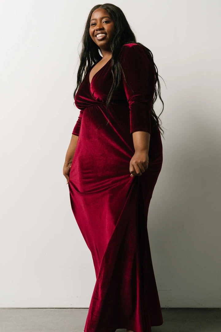 BB Custom Sofia Velvet Maxi Dress | Mulberry 2 BB Custom Sofia Velvet Maxi Dress | Mulberry