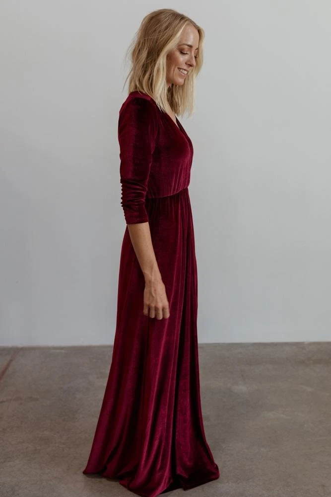 BB Custom Sofia Velvet Maxi Dress | Mulberry 5 BB Custom Sofia Velvet Maxi Dress | Mulberry