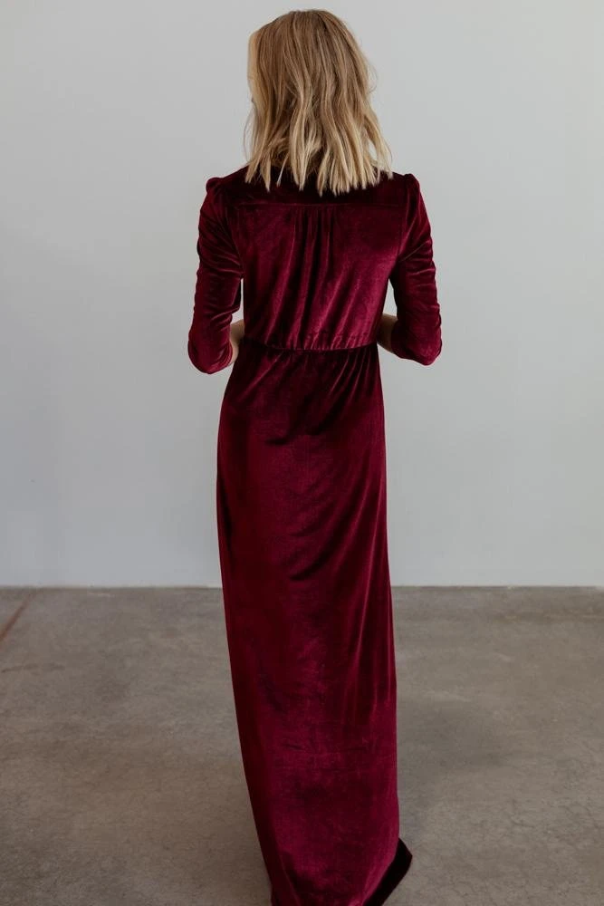 BB Custom Sofia Velvet Maxi Dress | Mulberry 4 BB Custom Sofia Velvet Maxi Dress | Mulberry