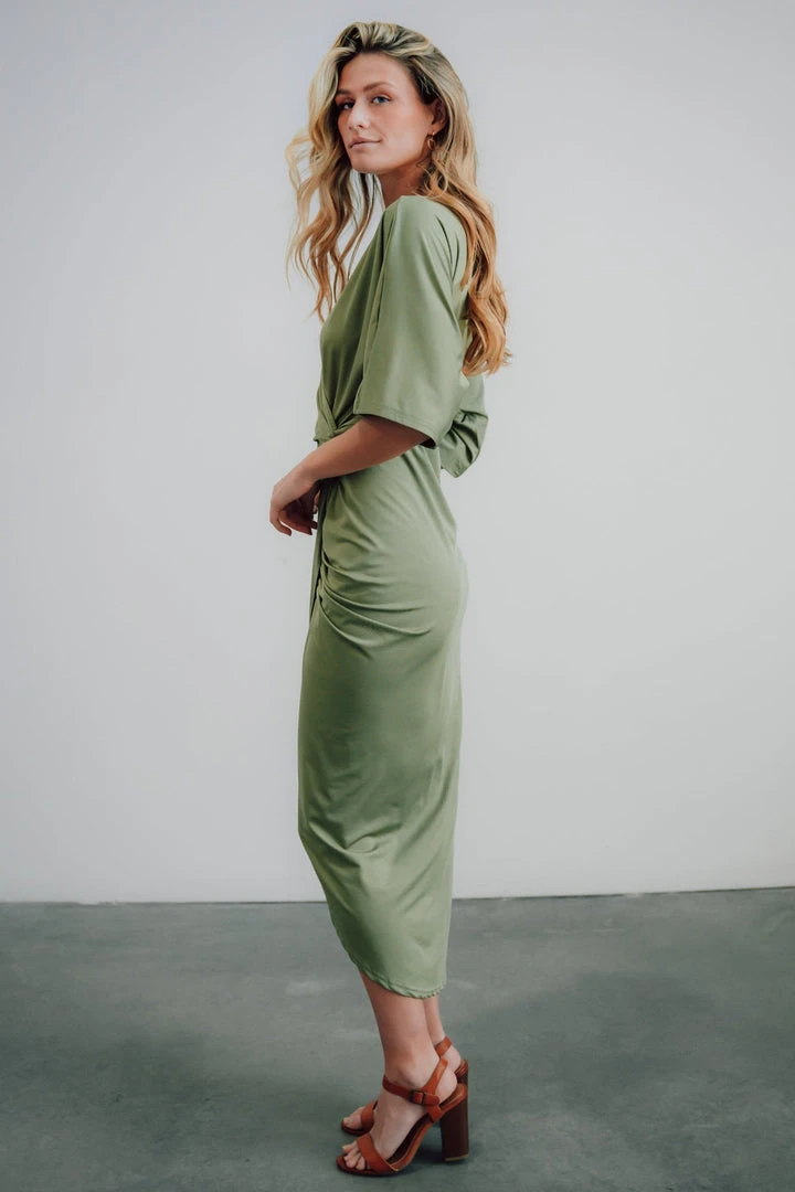 DD Dresses Solana Ruched Dress | Dusty Sage 4 DD Dresses Solana Ruched Dress | Dusty Sage