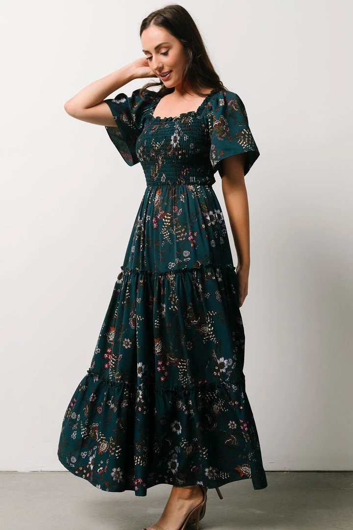 BB Custom Southampton Smocked Maxi Dress | Jade Blossom Dresses 6 BB Custom Southampton Smocked Maxi Dress | Jade Blossom Dresses