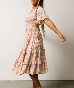 BB Custom Spell Boho Midi Dress | Blush Floral