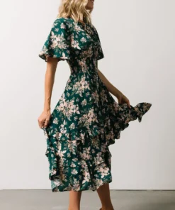 BB Custom Spell Boho Midi Dress | Topaz + Blush Floral 9 BB Custom Spell Boho Midi Dress | Topaz + Blush Floral