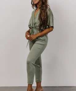 DD Jumpsuits Stevie Ankle Jumpsuit | Dusty Sage