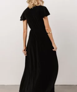 BB Custom Dresses Sulzen Velvet Maxi Dress | Black 9 BB Custom Dresses Sulzen Velvet Maxi Dress | Black