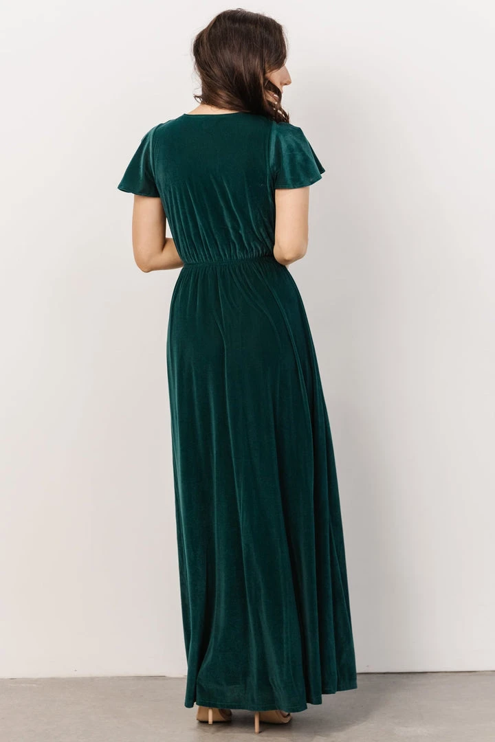 BB Custom Dresses Sulzen Velvet Maxi Dress | Deep Topaz 6 BB Custom Dresses Sulzen Velvet Maxi Dress | Deep Topaz