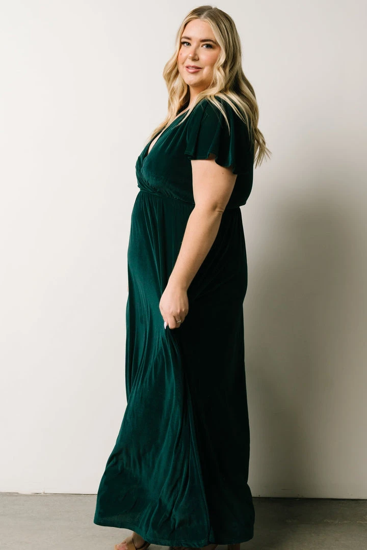 BB Custom Dresses Sulzen Velvet Maxi Dress | Deep Topaz 12 BB Custom Dresses Sulzen Velvet Maxi Dress | Deep Topaz