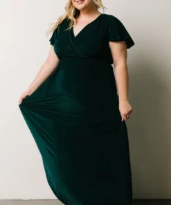 BB Custom Dresses Sulzen Velvet Maxi Dress | Deep Topaz 20 BB Custom Dresses Sulzen Velvet Maxi Dress | Deep Topaz