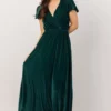BB Custom Dresses Sulzen Velvet Maxi Dress | Deep Topaz