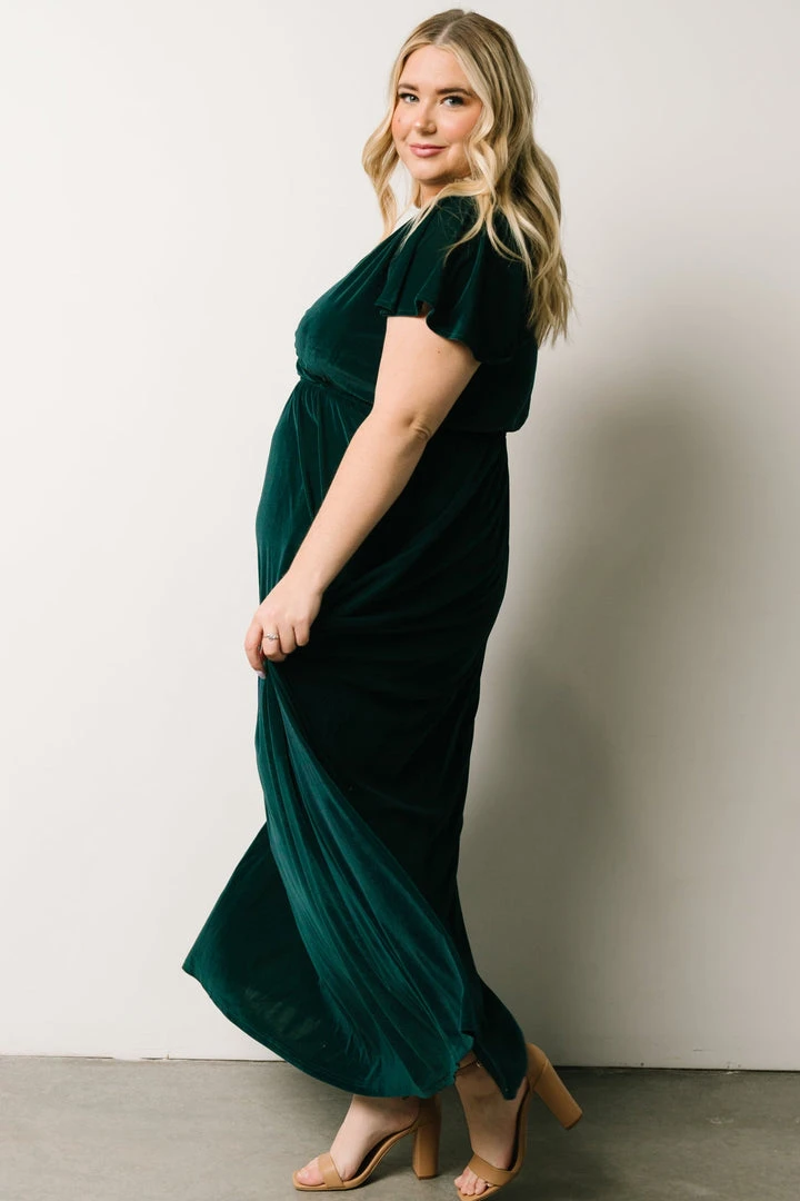 BB Custom Dresses Sulzen Velvet Maxi Dress | Deep Topaz 11 BB Custom Dresses Sulzen Velvet Maxi Dress | Deep Topaz