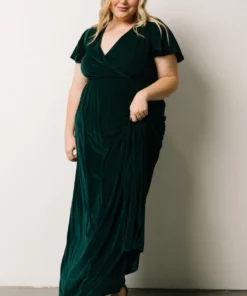 BB Custom Dresses Sulzen Velvet Maxi Dress | Deep Topaz 22 BB Custom Dresses Sulzen Velvet Maxi Dress | Deep Topaz