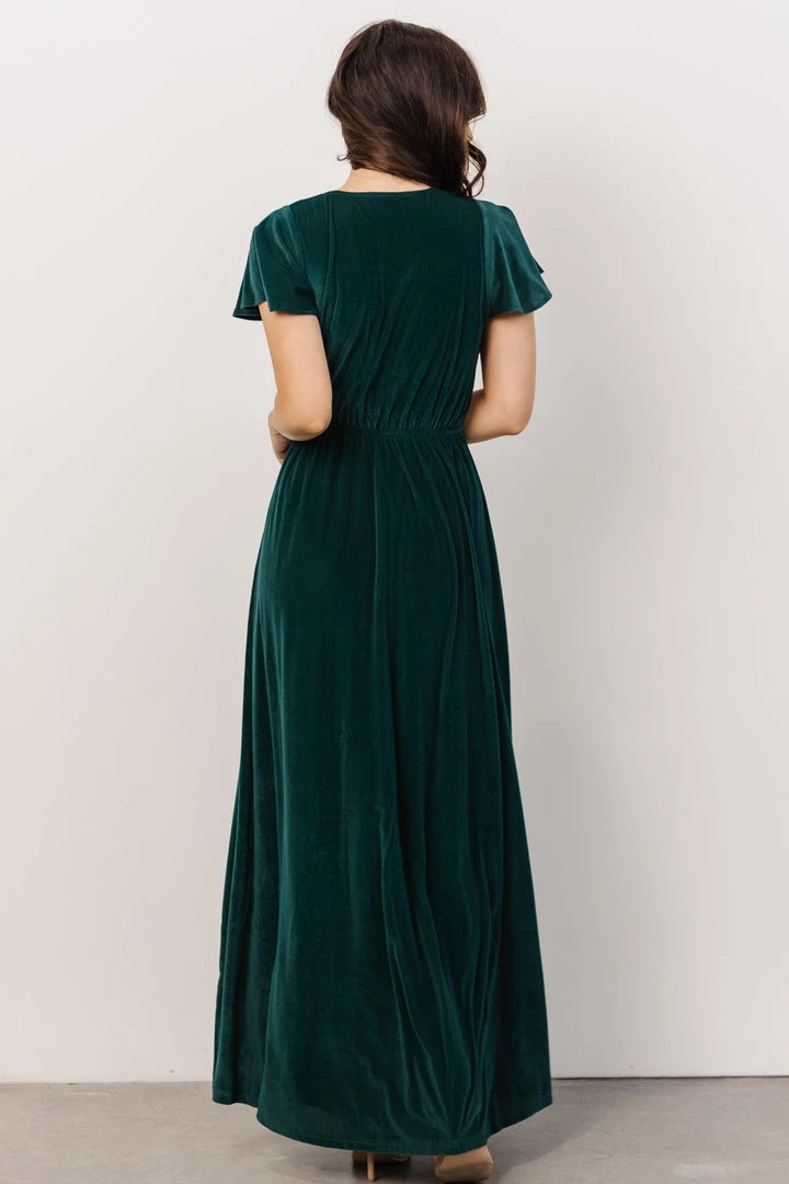 BB Custom Dresses Sulzen Velvet Maxi Dress | Deep Topaz 5 BB Custom Dresses Sulzen Velvet Maxi Dress | Deep Topaz