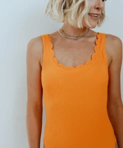 BJB Swim Sunshine Scalloped One Piece | Orange 14 BJB Swim Sunshine Scalloped One Piece | Orange