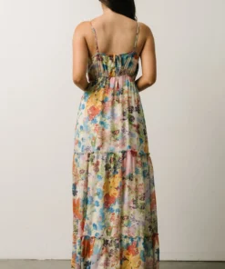 AK Dresses Suzanna Tiered Maxi Dress | Ivory + Multi Floral 8 AK Dresses Suzanna Tiered Maxi Dress | Ivory + Multi Floral