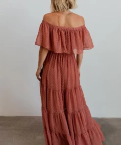 BB Custom Swiss Dot Maxi Dress | Dusty Mauve 29 BB Custom Swiss Dot Maxi Dress | Dusty Mauve