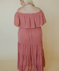 BB Custom Swiss Dot Maxi Dress | Dusty Mauve 28 BB Custom Swiss Dot Maxi Dress | Dusty Mauve