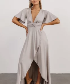 DD Sybil Maxi Dress | Light Gray Dresses