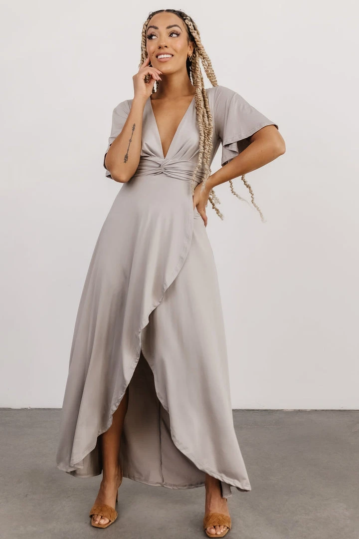 DD Sybil Maxi Dress | Light Gray Dresses 3 DD Sybil Maxi Dress | Light Gray Dresses