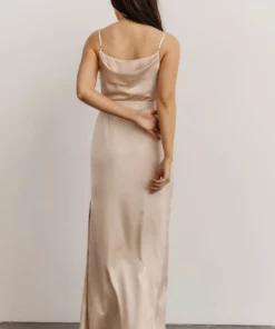 SL Dresses Sydney Satin Gown | Champagne 12 SL Dresses Sydney Satin Gown | Champagne